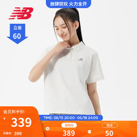 new balance NB官方23新款女款夏季休闲百搭透气POLO衫短袖T恤女 OA 5FD24062 L