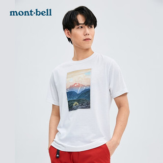 mont·bell montbell春夏新款蒙贝欧T恤男女同款户外速干短袖圆领印花透气T恤1114345 WT L