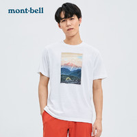 mont·bell montbell春夏新款蒙贝欧T恤男女同款户外速干短袖圆领印花透气T恤1114345 WT L