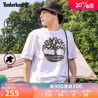 添柏岚（Timberland）官方男装短袖T恤23夏季新款舒适户外休闲A6RHW A6RHW100/白色 3XL