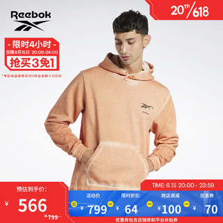 Reebok 锐步 官方男子HOODIE经典运动连帽卫衣HM4092 HM4092 A/S