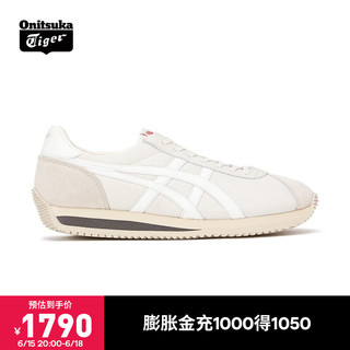 Onitsuka Tiger鬼塚虎运动休闲鞋厚底耐磨运动鞋男女MOAL 77 NM 1183A916-021 浅灰色 37