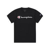 Champion 冠军T恤2023春夏新款短袖T恤情侣男女同款 黑色 XS