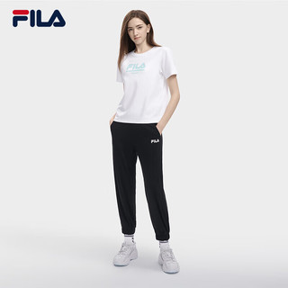 FILA X MAGIC STICK斐乐官方女子针织长裤2023夏季简约收口休闲裤