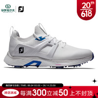 Footjoy高尔夫球鞋新款男士HyperFLex系列运动轻量舒适golf有钉鞋 白/蓝51118 40