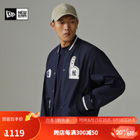 NEW ERA纽亦华2023早春新款MLB夹克情侣休闲NY/LA运动外套 13559744-藏青色 L