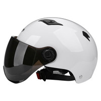 戈凡女士专用电动车头盔女生电瓶车头盔安全帽夏季骑行头盔 303白色