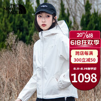 The North Face北面冲锋衣女春季新款户外徒步登山服防风防泼水透气连帽夹克81NX 81NXN3N S