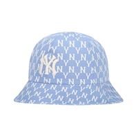 MLB 渔夫帽NY满印遮阳帽子男女同款时尚复古老花盆帽