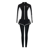 BALNEAIRE 范德安 女士分體泳衣  時尚黑白（上衣+下衣） M