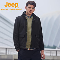 Jeep（吉普）软壳衣男户外运动防风保暖外套男士吸湿排汗休闲男装