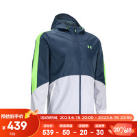 安德玛（UNDERARMOUR）Legacy男子训练运动外套1373821 蓝色414 XXL