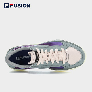 斐乐（FILA）FUSION斐乐潮牌POP IIxN21女鞋跨界帆布鞋2023夏休闲运动鞋 仙绿黄/喷射黑-EJ 36