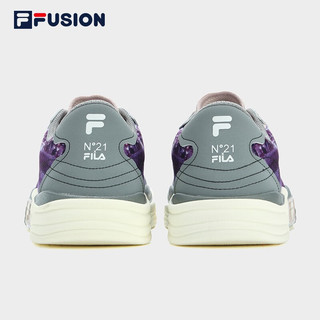 斐乐（FILA）FUSION斐乐潮牌POP IIxN21女鞋跨界帆布鞋2023夏休闲运动鞋 仙绿黄/喷射黑-EJ 36