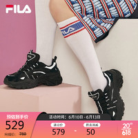 FILA 斐乐官方女鞋鱼刺系列复古老爹鞋2023年休闲运动鞋