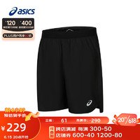 ASICS 亚瑟士 运动短裤男子舒适透气ROAD7英寸百搭运动裤 2011C613-001 黑色 L