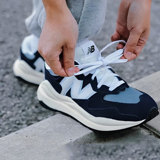 NEW BALANCE574男鞋女鞋 23夏季新款柔软舒适运动鞋翻毛皮复古潮流情侣休闲鞋 M5740CD-D/海军蓝/主推款 40