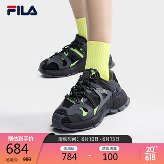 FILA 斐乐官方蚯蚓鞋INSETTO女鞋老爹鞋2023夏户外厚底运动休闲鞋