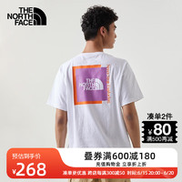 北面（The North Face）短袖T恤男户外舒适透气半袖23春夏上新81MU FN4/白色 XL/180（建议拍小一码）