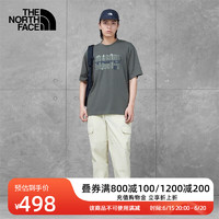 北面（The North Face）UE北面男休闲印花短袖T恤舒适透气23春夏新款|81O9 21L/绿色 XL/180