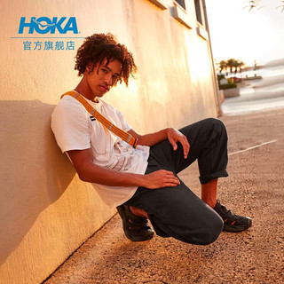 HOKA ONE ONE男女霍帕拉春夏露营徒步溯溪凉鞋Hopara缓震防滑新款 石墨蓝/柿子橙-男女款 36.5/225mm