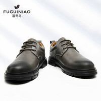 富贵鸟工装鞋男夏季透气男鞋低帮马丁靴休闲大头皮鞋男士真皮薄款