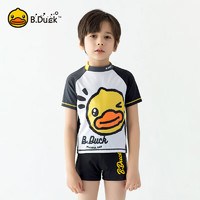 B.Duck小黄鸭分体泳衣男童 短袖短裤男宝宝可爱泳装温泉泳衣