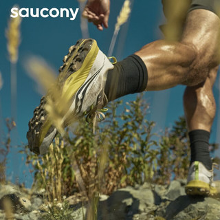 Saucony索康尼游隼13男鞋户外越野跑步鞋防滑耐磨夏季新款旗舰轻便运动鞋 灰黄 43