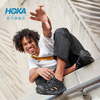 HOKA ONE ONE男女霍帕拉春夏露营徒步溯溪凉鞋Hopara缓震防滑新款 黑色/黑色-男 40/250mm