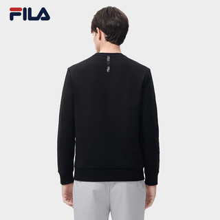 FILA 斐乐官方男子卫衣2023春季时尚休闲基础简约针织套头衫