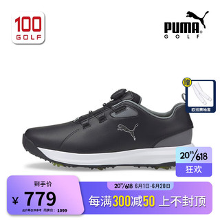 PUMA 彪马 高尔夫球鞋男士23新品FUSION FX DISC时尚运动带钉男鞋 19502902 40.5码