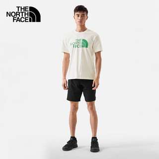 北面（The North Face）短袖T恤男户外舒适透气快干半袖23春夏上新81NW N3N/米白色 M/170