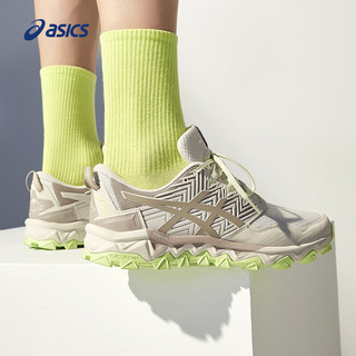 亚瑟士（asics）ASICS男子跑步运动鞋GEL-FujiTrabuco 8避震越野鞋 米白色/金色 39