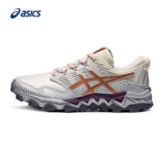 亚瑟士（asics）ASICS男子跑步运动鞋GEL-FujiTrabuco 8避震越野鞋 米白色/金色 39