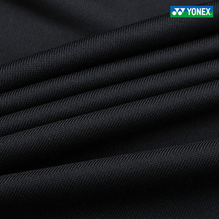 YONEX/尤尼克斯 150053BCR/250053BCR 2023SS训练系列男女款运动上衣yy 黑色（女款） M