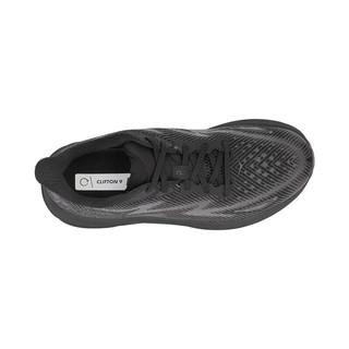 HOKA ONE ONE男女款克利夫顿9公路跑步鞋Clifton 9回弹缓震 1127895男款-黑色 10