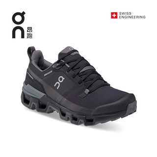 On昂跑2023春夏新品女款防水户外登山徒步鞋Cloudwander Waterproof Black/Eclipse 黑色/日食黑 36 US(W5)