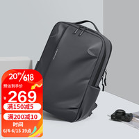 GOLF 高尔夫 双肩背包男16/17.3英寸笔记本电脑包商务出差旅行背包书包 雅灰色