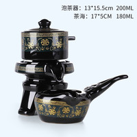 豪峰懒人防烫自动茶具套装家用会客办公石磨款功夫公道杯茶壶茶海茶道 A款
