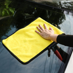 汽车毛巾擦车巾专用不掉毛加厚吸水洗车玻璃车载室内清洗抹布工具