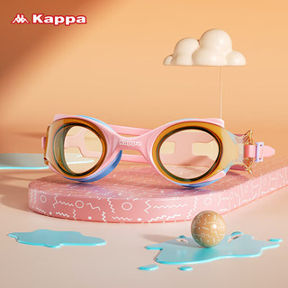 KAPPA儿童泳镜女童小框防水防雾高清游泳眼镜专业潜水装备