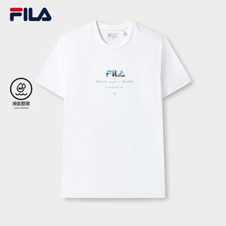 FILA 斐乐官方男子短袖T恤2023夏季时尚休闲基础简约休闲上衣