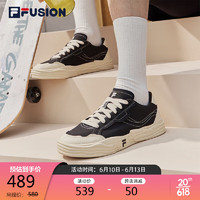 FILA FUSION斐乐潮牌POP2代男鞋复古帆布鞋2023夏休闲板鞋运动鞋