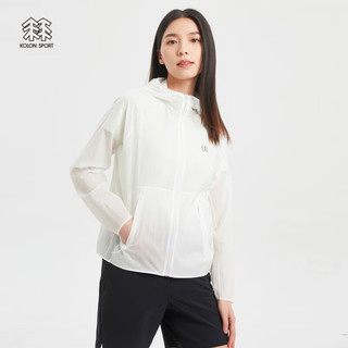 KOLON SPORT/可隆超轻防风夹克 韩国同款 女子户外轻盈上衣外套 LKJK3MNK12-WH 白 165/M