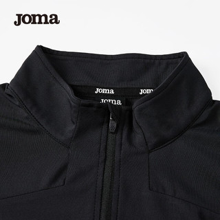 JOMA 运动t恤男长袖足球服男士春夏季新款速干衣男半拉链长袖套头上衣 黑色 XL