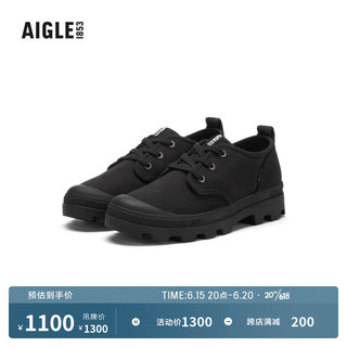 AIGLE艾高2023年春季新品TENERE CVS LOW男矮帮橡鞋 黑色-43 39