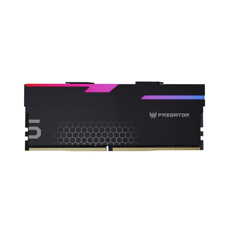 PREDATOR 宏碁掠夺者 Hermes冰刃系列 DDR5 8000MHz RGB 台式机内存 灯条 黑色 32GB 16GBx2 BL.9BWWR.415