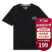 Timberland添柏岚短袖男t恤夏季新款户外日常运动半袖快干透气黑色T恤A62Q1 黑色/A62Q1001 M/175