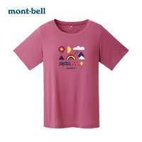 mont·bell montbellT恤女23春夏新款户外休闲舒适透气短袖短袖1114573 RDVT L