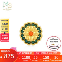 周生生 黄金转运珠 足金串珠Charme 文化祝福系列串珠 组合单颗 定价 菊花 92670C
